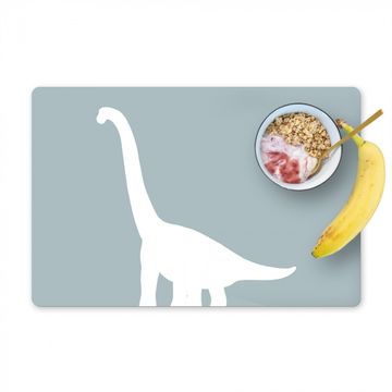 Sets de table - Dino - Brachiosaurus - Dinosaure - Bleu
