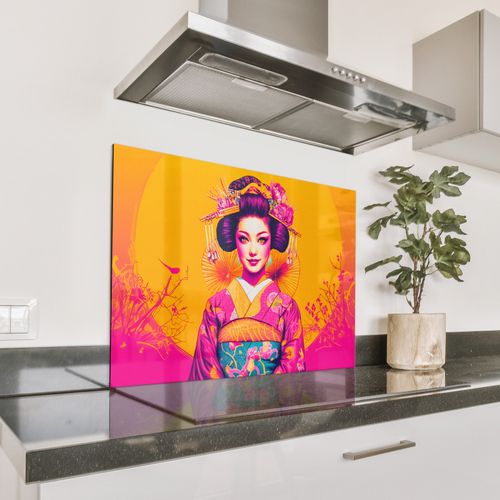 Fond de hotte - Fleurs - Femme - Kimono - Rose