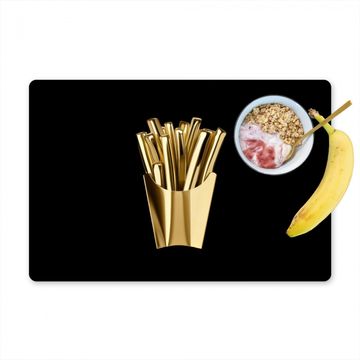 Sets de table - Frites - Or - Chrome - Alimentation