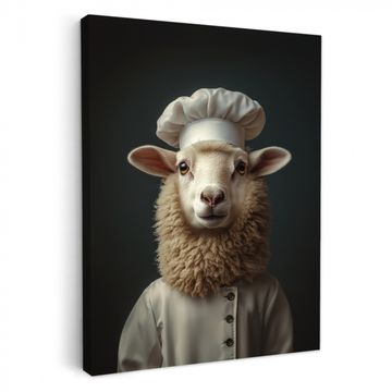 Tableau sur toile - Mouton - Laine - Cuisine