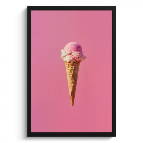 Cadre Photo - Horn - Cuillère à glace - Rose