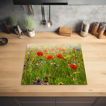 Protection plaque induction - Richesse en fleurs sauvages en été