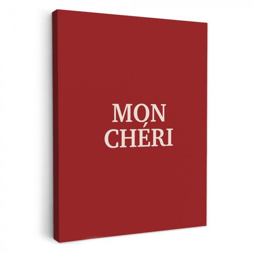 Tableau sur toile - Rouge - Français - Citations
