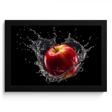 Cadre Photo - Pomme - Rouge - Eau - Noir - Fruit