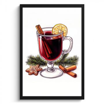 Cadre Photo - Vin - Boire - Gluhwein - Hiver - Illustration - Noël