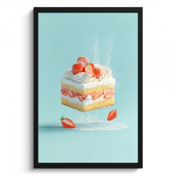 Cadre Photo - Crème fouettée - Gâteau - Bleu - Aliments