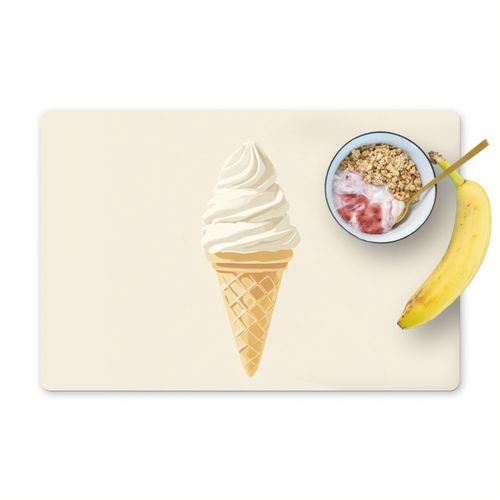 Sets de table - Cornet de glace - Blanc