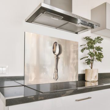 Fond de hotte - Cuillère - Peinture - Argent