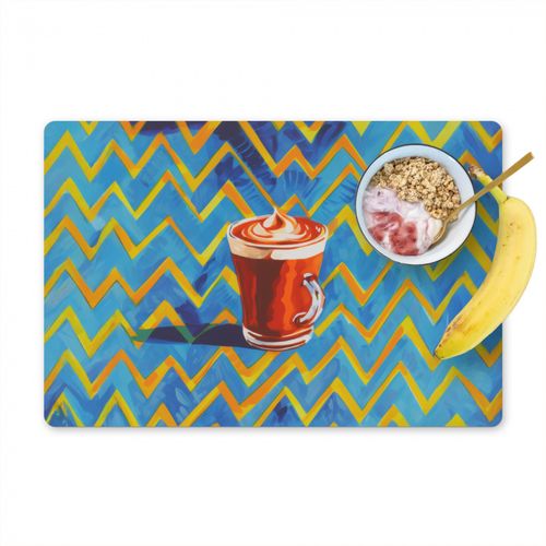 Sets de table - Mug - Café - Zigzag - Crème fouettée