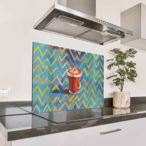 Fond de hotte - Mug - Café - Zigzag - Crème fouettée