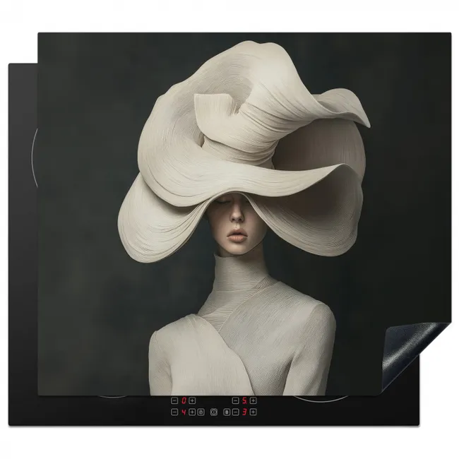 Vinyle de protection contre l'induction 3mm - Moderne - Femme - Chapeau