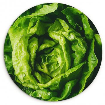 Tableau rond - Légumes - Laitue - Verte
