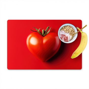 Sets de table - Tomate - Rouge - Coeur