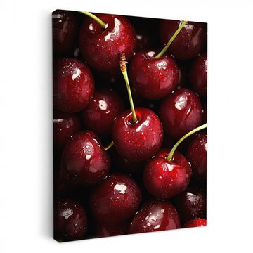 Tableau sur toile - Rouge - Fruits - Cerise