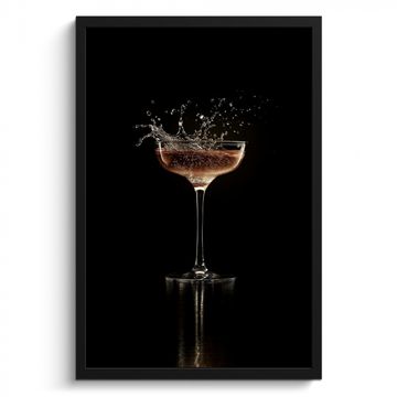 Cadre Photo - Cocktail - Noir - Splashes - Verre