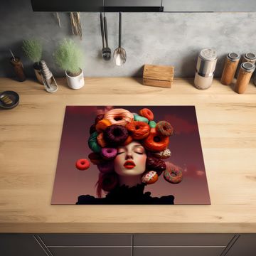 Protection plaque induction - Femme - Donuts - Coloré