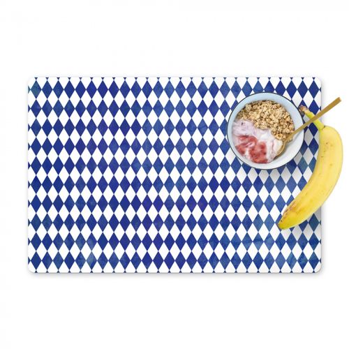Sets de table - Plaid Illusion bleu
