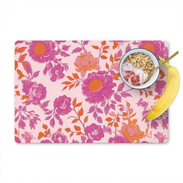 Sets de table - Motif floral - Rose - Orange - Fleurs