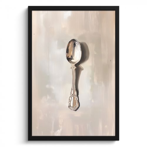 Cadre Photo - Cuillère - Peinture - Argent