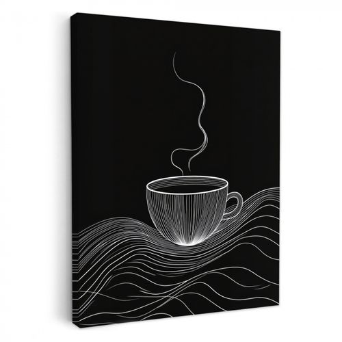 Dessin au trait - Tasse à café - Noir