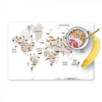 Sets de table - Carte du monde enfants - Dinosaures - Nursery - Garçons - Filles - Enfants