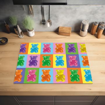 Protection plaque induction - Art- bonbons - colorés