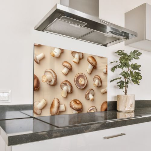 Fond de hotte - Champignons de châtaigne - Beige