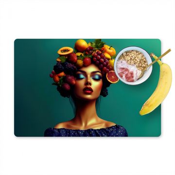 Sets de table - Femme - Top à capuche - Tropical - Fruits - Raisins