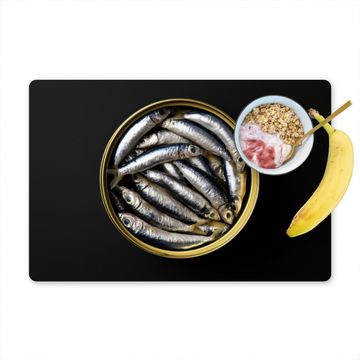 Sets de table - Sardines - Poisson - Rond - Noir