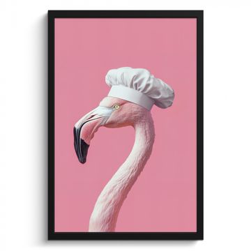 Cadre Photo - Flamant - Rose - Toque - Oiseau