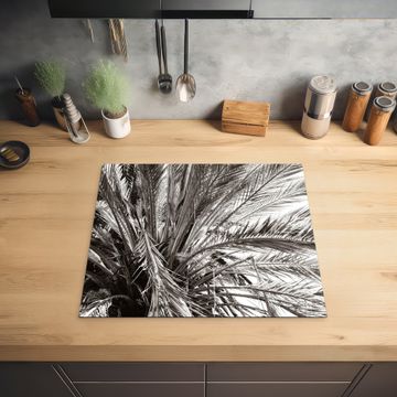 Protection plaque induction - Toit de palme monochrome