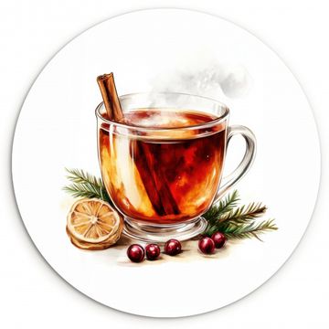 Tableau rond - Thé - Chaud - Hiver - Ambiance