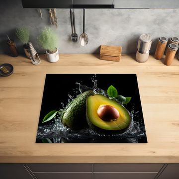 Protection plaque induction - Avocat - Légume - Feuille - Eau - Noir - Vert