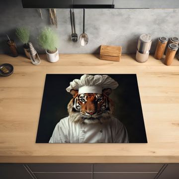 Protection plaque induction - Tiger - Vêtements de chef - Marron
