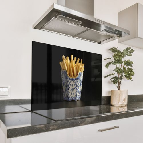 Fond de hotte - Frites - Porcelaine - Bleu de Delft - Nourriture