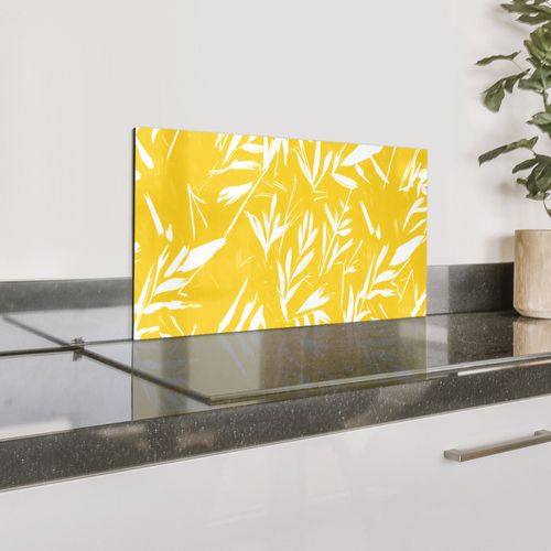 Abstrait - Feuilles - Jaune - Coups de pinceau
