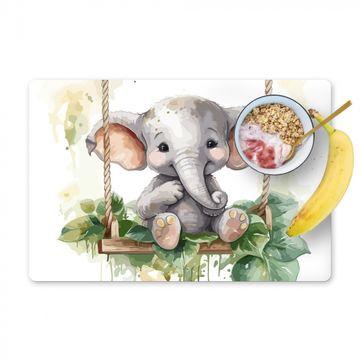 Sets de table - Eléphant - Animal - Enfants - Jungle - Chambre d'enfant - Chambre de bébé