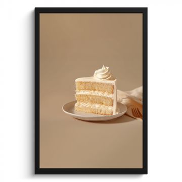 Cadre Photo - Gâteau à la vanille - Gâteau - Crémeux