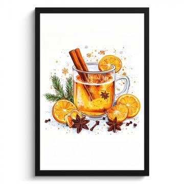 Cadre Photo - Chaud - Thé - Orange - Cannelle