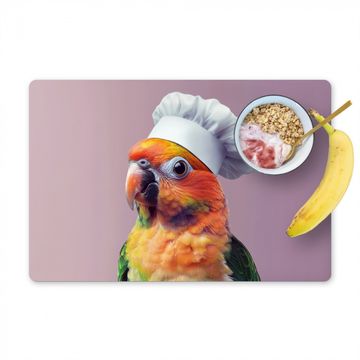 Sets de table - Perroquet - Toque - Curieux - Oiseau