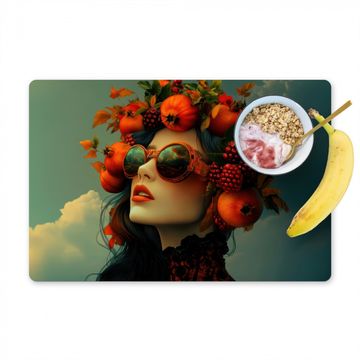 Sets de table - Femme - Grenade - Automne - Lunettes de soleil