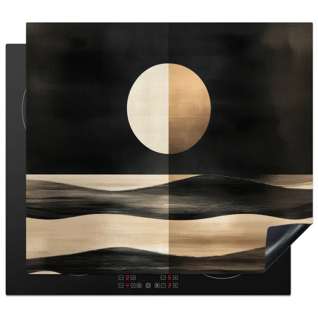 Vinyle de protection contre l'induction 3mm - Lune - Cercle - Or