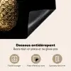 Ananas - Zwart - Goud - Luxe Inductie beschermer vinyl 3mm middel -usfeer4_FR