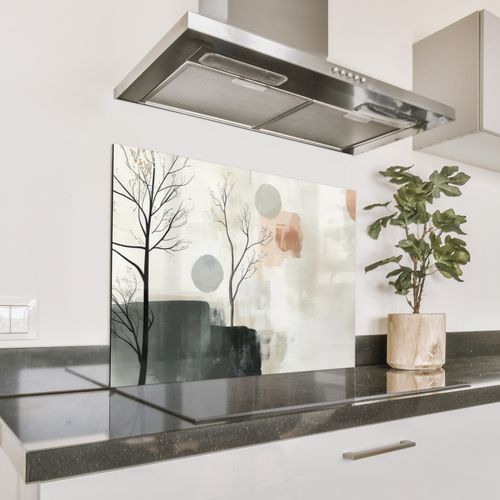 Fond de hotte - Wabi sabi - Beige - Plante