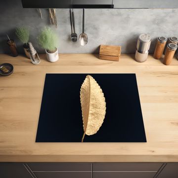 Protection plaque induction - Silhouette de feuille d'or