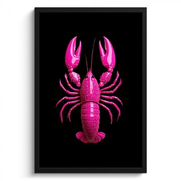 Cadre Photo - Homard - Jaune - Bleu - Carreaux