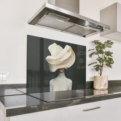 Fond de hotte - Femme - Beige - chapeau