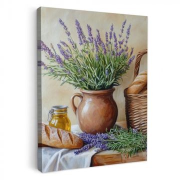 Lavande - Pain - Nature morte