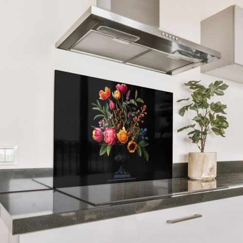 Fond de hotte - Tulipes - Baies - Bouquet - Vase