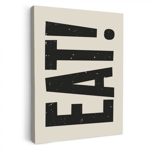 Tableau sur toile - Alimentation - noir - Japandi - Blanc